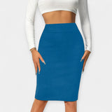 High-Waist Office Skirt