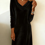 Rosa | Velvet Loose Cut Dress