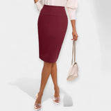 High-Waist Midi Skirt