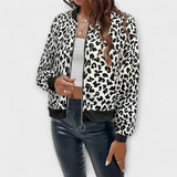 Karen - Elegant Leopard Print Jacket