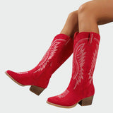Brianna - Elegant Embroidered Western Boots