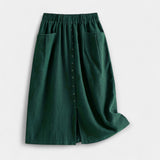 Washed Midi Skirt