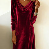Rosa | Velvet Loose Cut Dress