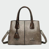 Bridget - Snake-Accent Faux Leather Bag