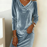 Rosa | Velvet Loose Cut Dress