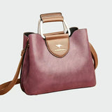 Harriet - Two-Tone Faux Leather Handbag