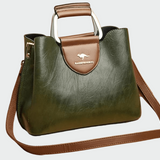 Harriet - Two-Tone Faux Leather Handbag