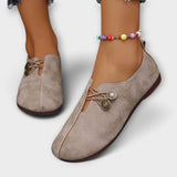 Bonnie - Faux Leather Ballet Flats
