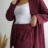Abigail - Burgundy Co-Ord Set