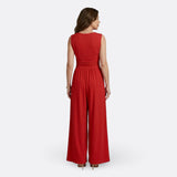 Hannah - Sleeveless Wide-Leg Jumpsuit