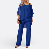 Matilda - Off-Shoulder Chiffon Evening Set