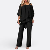Matilda - Off-Shoulder Chiffon Evening Set