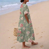 Poppy - Retro Floral Midi Dress