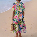 Chloe - Watercolour Floral Dress