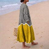 Charlotte - Contrast Zigzag Dress