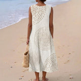 Grace - Textured Sleeveless Maxi Dress