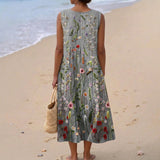 Mia - Embroidered Floral Field Dress
