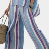 Laura - Lilac Stripe Set