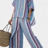 Laura - Lilac Stripe Set