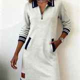 Catalina | Long Sleeve Cotton Dress