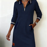 Catalina | Long Sleeve Cotton Dress