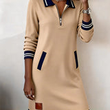 Catalina | Long Sleeve Cotton Dress