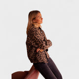 Gina - Modern Leopard Print Coat