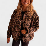 Gina - Modern Leopard Print Coat
