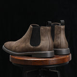 Jasper - Faux Leather Chelsea Ankle Boots
