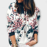Ophelia - Elegant Floral Bomber Jacket