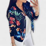 Ophelia - Elegant Floral Bomber Jacket