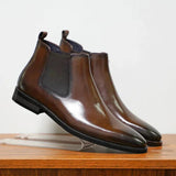 Finn - Faux Leather Chelsea Ankle Boots