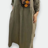 MANDIRA | Cotton and Linen Dress